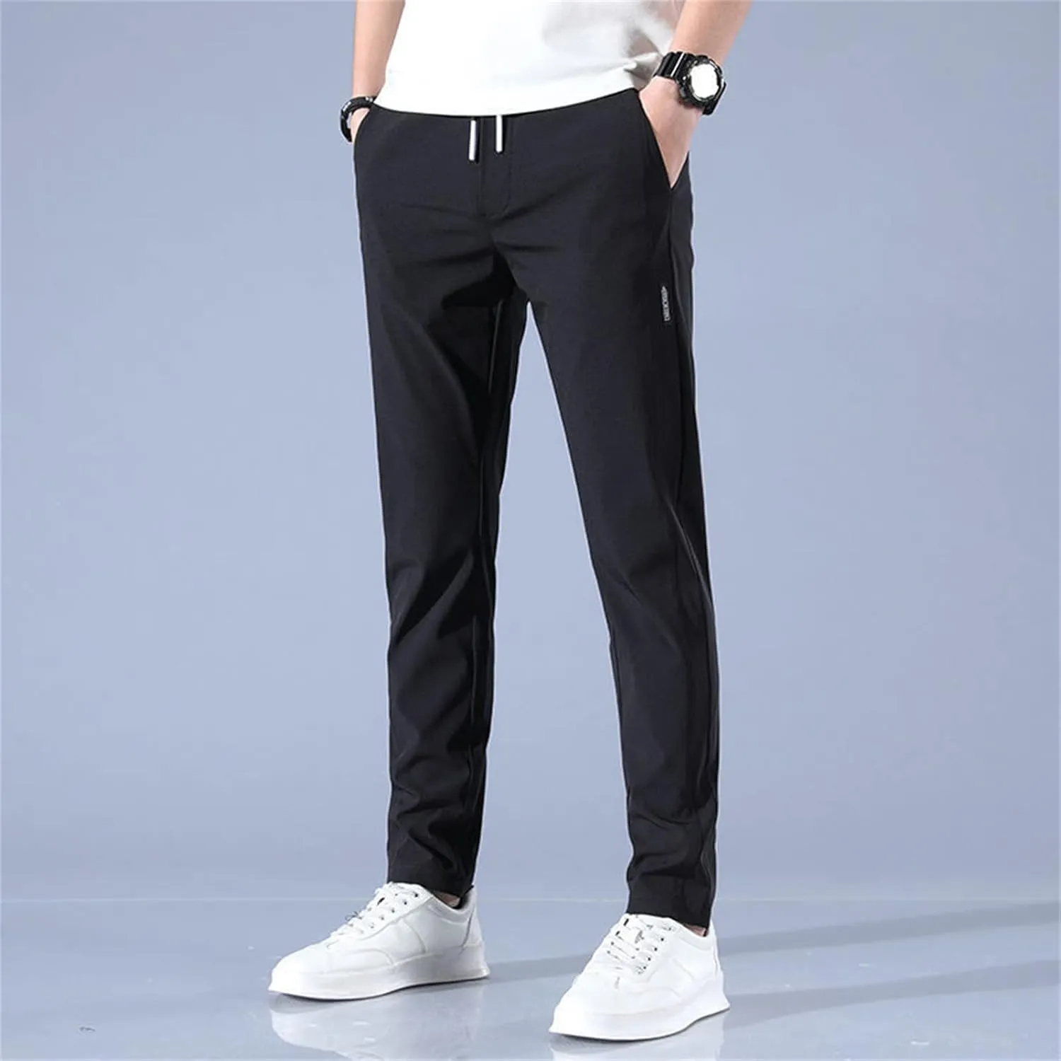 Mens Pant, Quick Drying Stretch Relax Fit Joggers Pant, Casual Comfy Sweatpants Trousers, Athletic Hiking Travel Pant