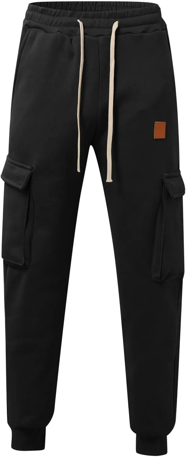 Men's Pants Cargo Work Casual Loose Straight Sweatpants Lightweight Work Hiking Pants Multi Pockets Jogger Tousers
