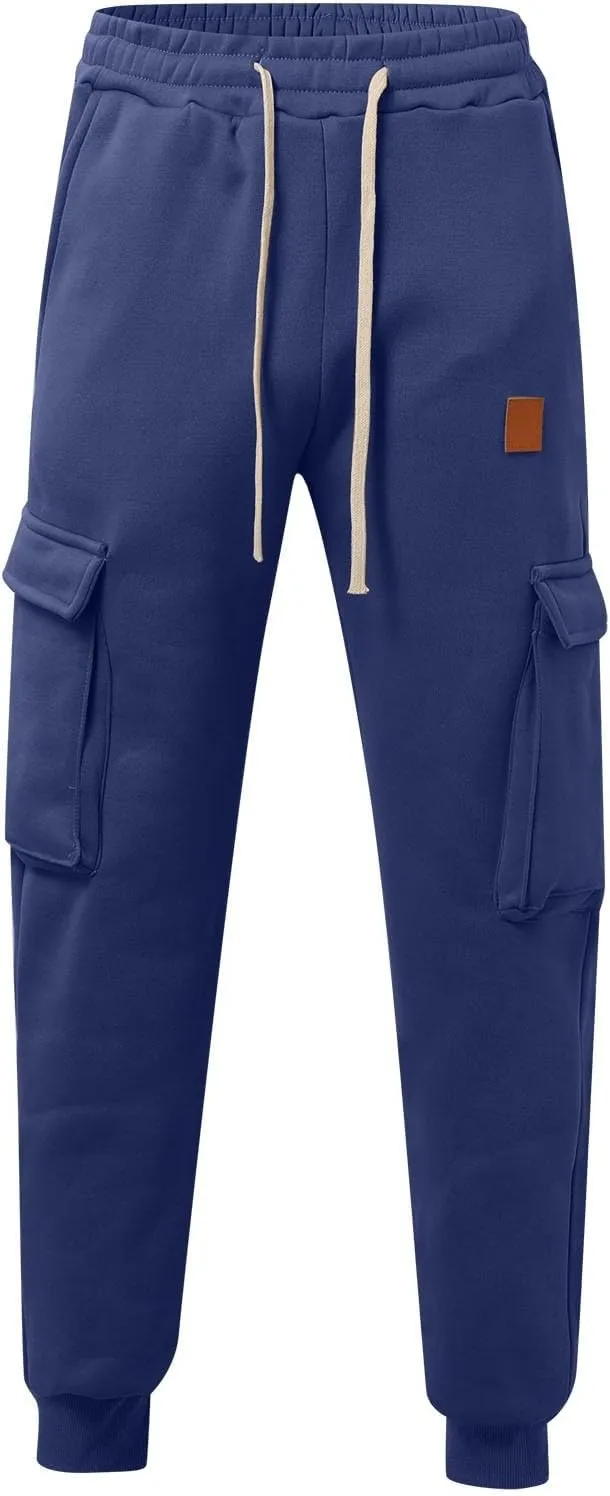 Men's Pants Cargo Work Casual Loose Straight Sweatpants Lightweight Work Hiking Pants Multi Pockets Jogger Tousers