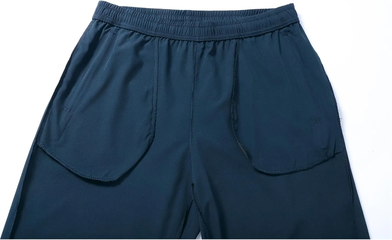 Mens Stretch Active Pants Quick Dry Elastic Waist Casual Fashion Solid Breathable Trousers Hiking Running Sweatpants