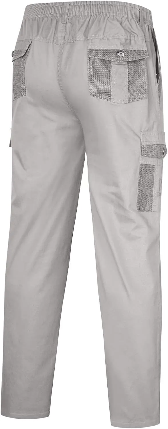 Mens Tactical Pants Stretch Flex Men's Wild Cargo Pants Casual Joggers Sweatpants Outdoor Waterproof Hiking Work Pants