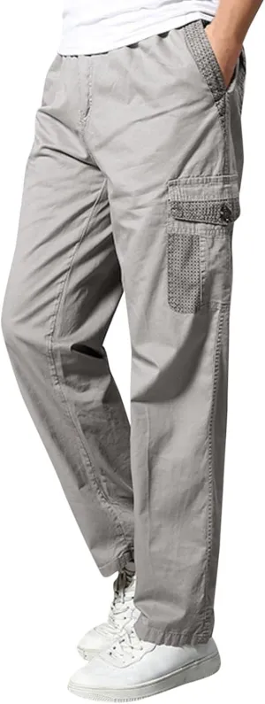 Mens Tactical Pants Stretch Flex Men's Wild Cargo Pants Casual Joggers Sweatpants Outdoor Waterproof Hiking Work Pants