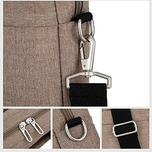 Men's Waterproof Laptop Large Capacity Business Tote Simple Design Briefcase Crossbody Bag