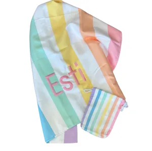 Microfiber Striped Beach Towel