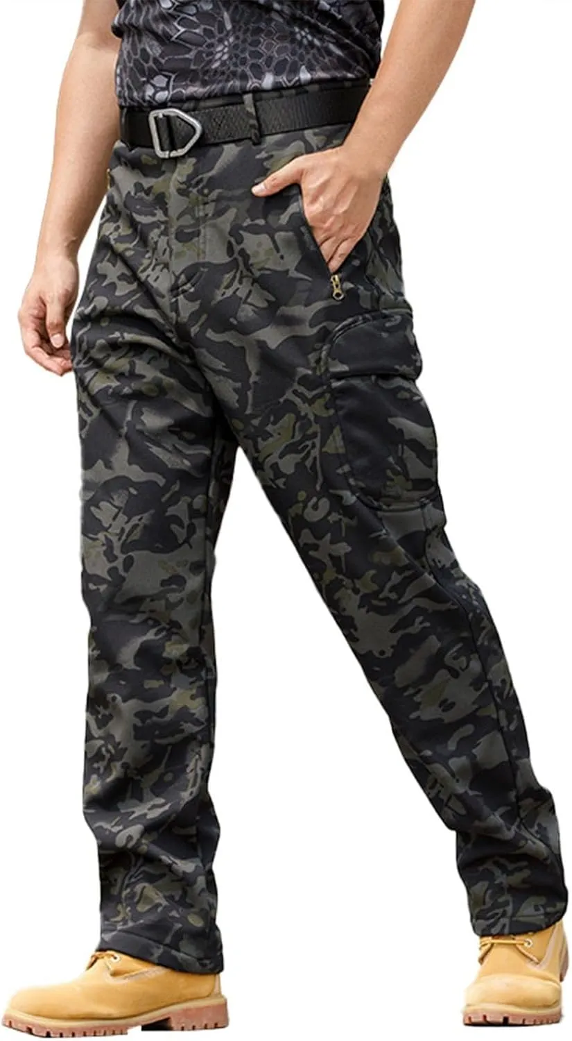 MIDOO Golf Pants Men Tapered Leg Casual Joggers Athletic Pants Flex Stretch Loose Straight Sweatpants Work Hiking Pants