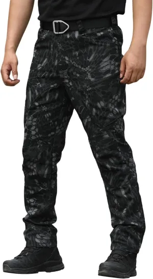MIDOO Golf Pants Men Tapered Leg Casual Joggers Pants Stretch Drawstring Elastic Waist Tapered Leg Sweatpants with Pockets