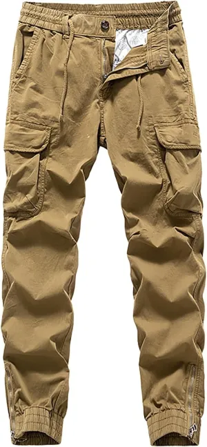 MIDOO Tactical Pants for Men Stretch Casual Loose Straight Sweatpants Outdoor Lightweight Work Hiking Pants Jogger Tousers