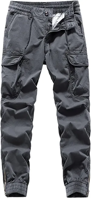 MIDOO Tactical Pants for Men Stretch Casual Loose Straight Sweatpants Outdoor Lightweight Work Hiking Pants Jogger Tousers