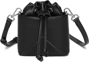 Mini Bucket Bag for Women Stylish Crossbody Purse PU leather