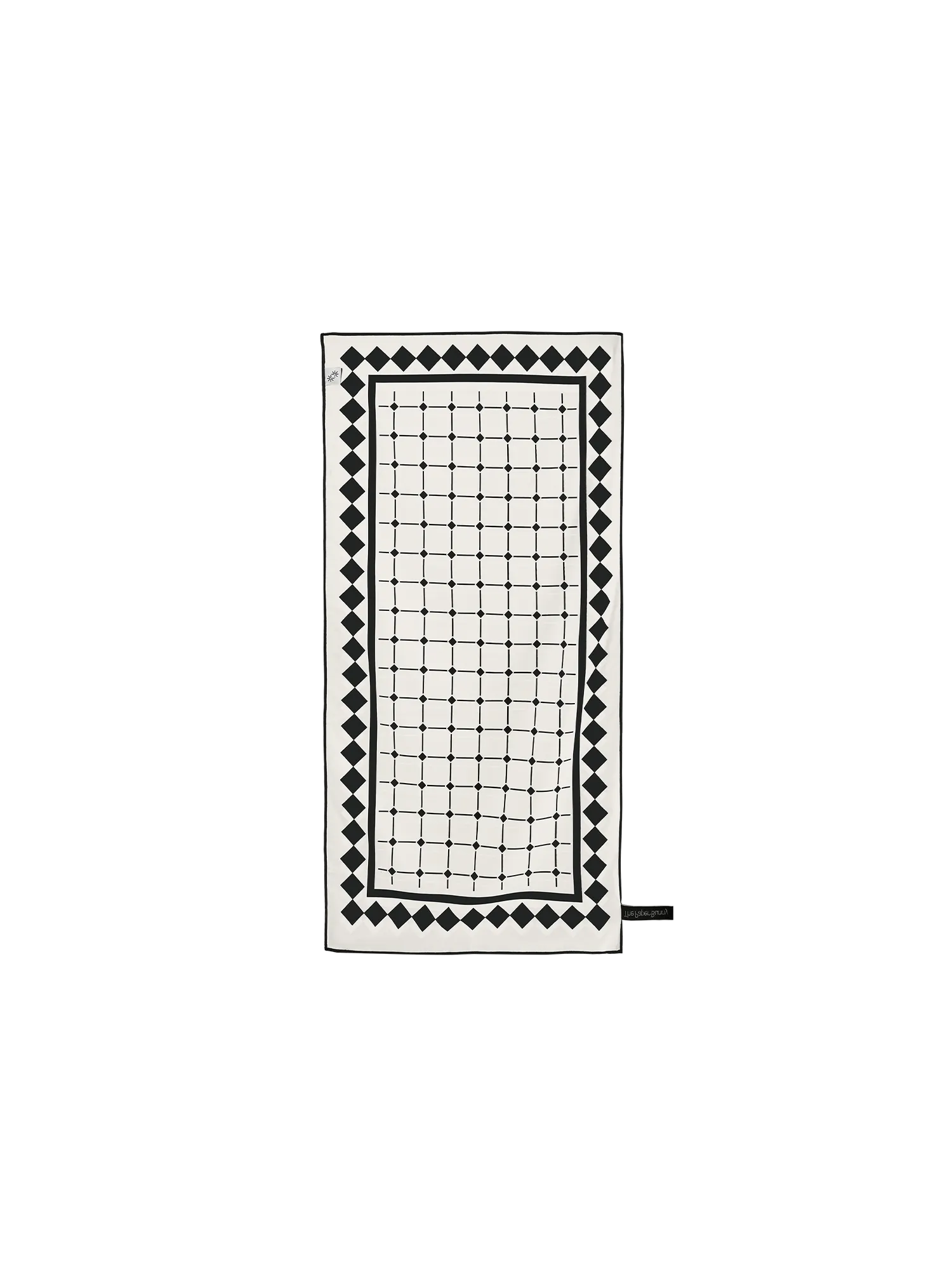 Mini Travel Towel (Tile Black)