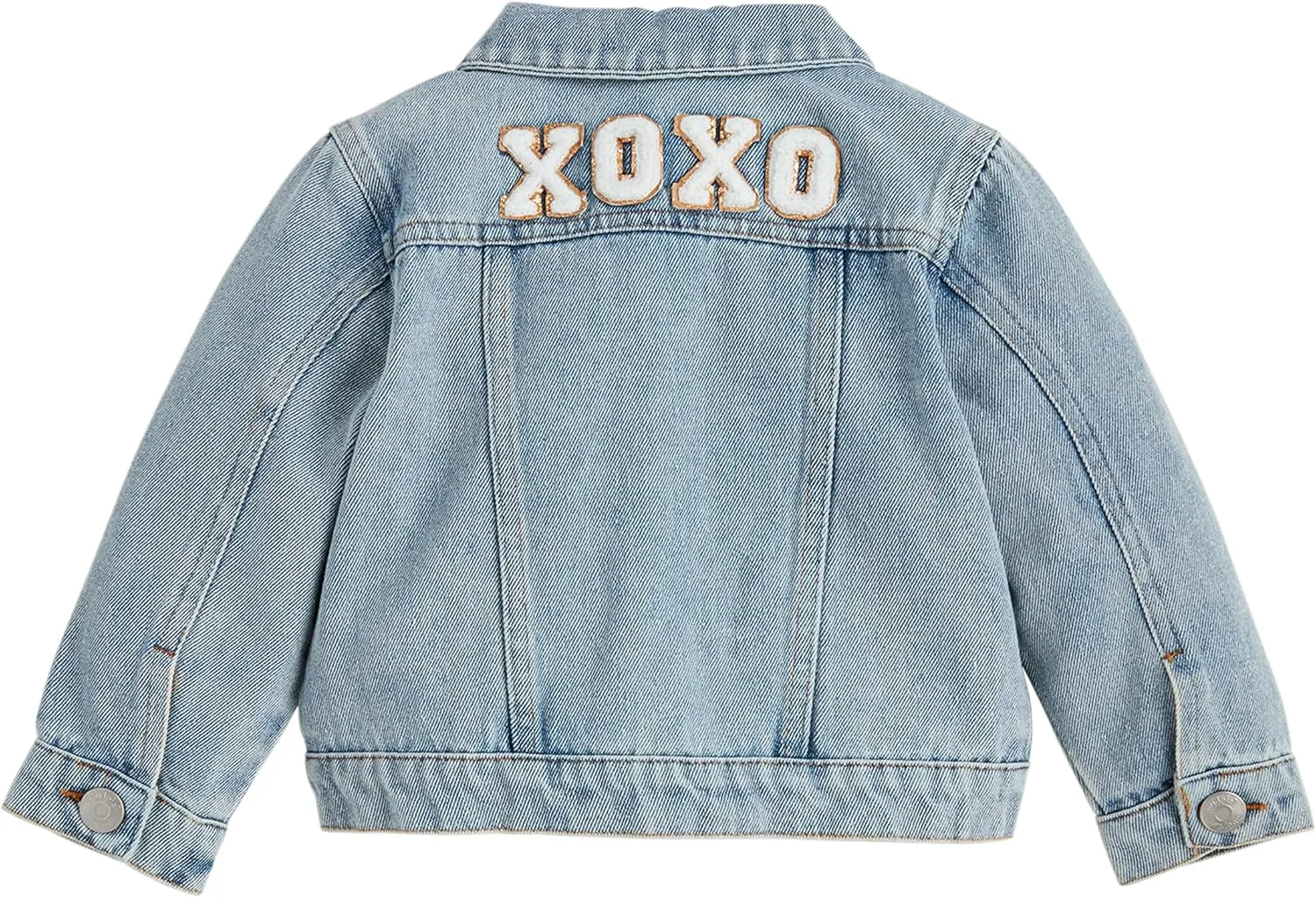 Mud Pie Girls Children's Glitter Patch Denim Jacket