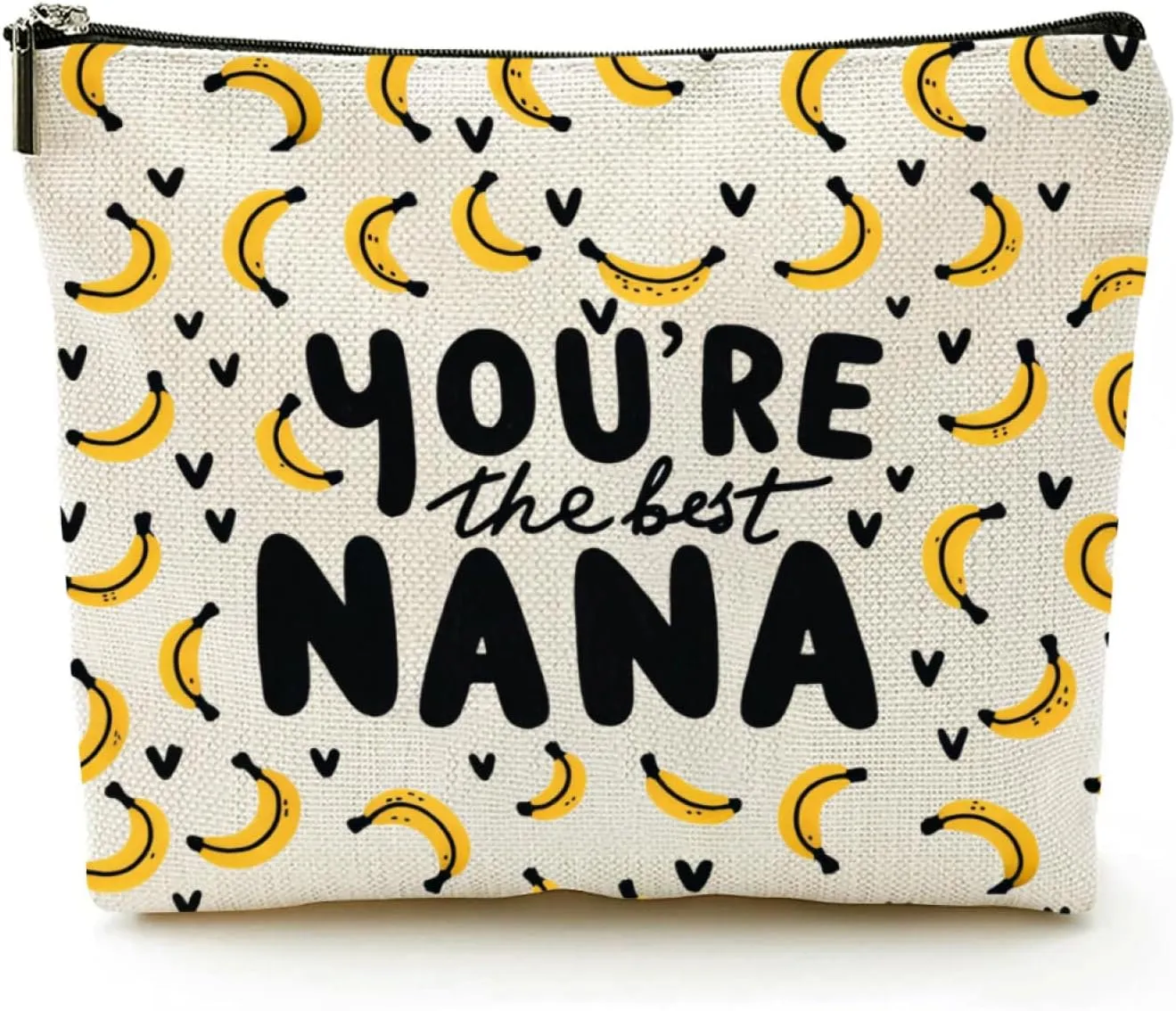 Nana Gift Nana Makeup Bag Grandma Gift Nana Zipper Pouch Funny Nana Makeup Bag Bananas Theme Gift Grandma Cosmetic Bag Grandma Gifts for Mothers Day