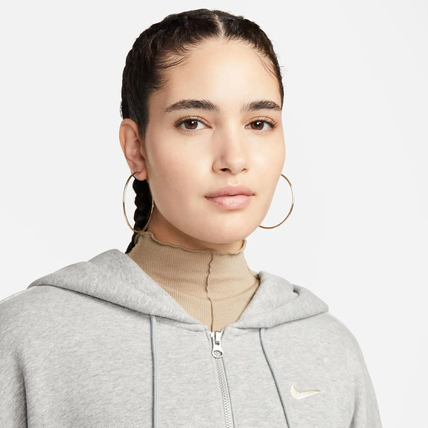 Nike Women's W NSW PHNX FLC FZ OS HOODIE