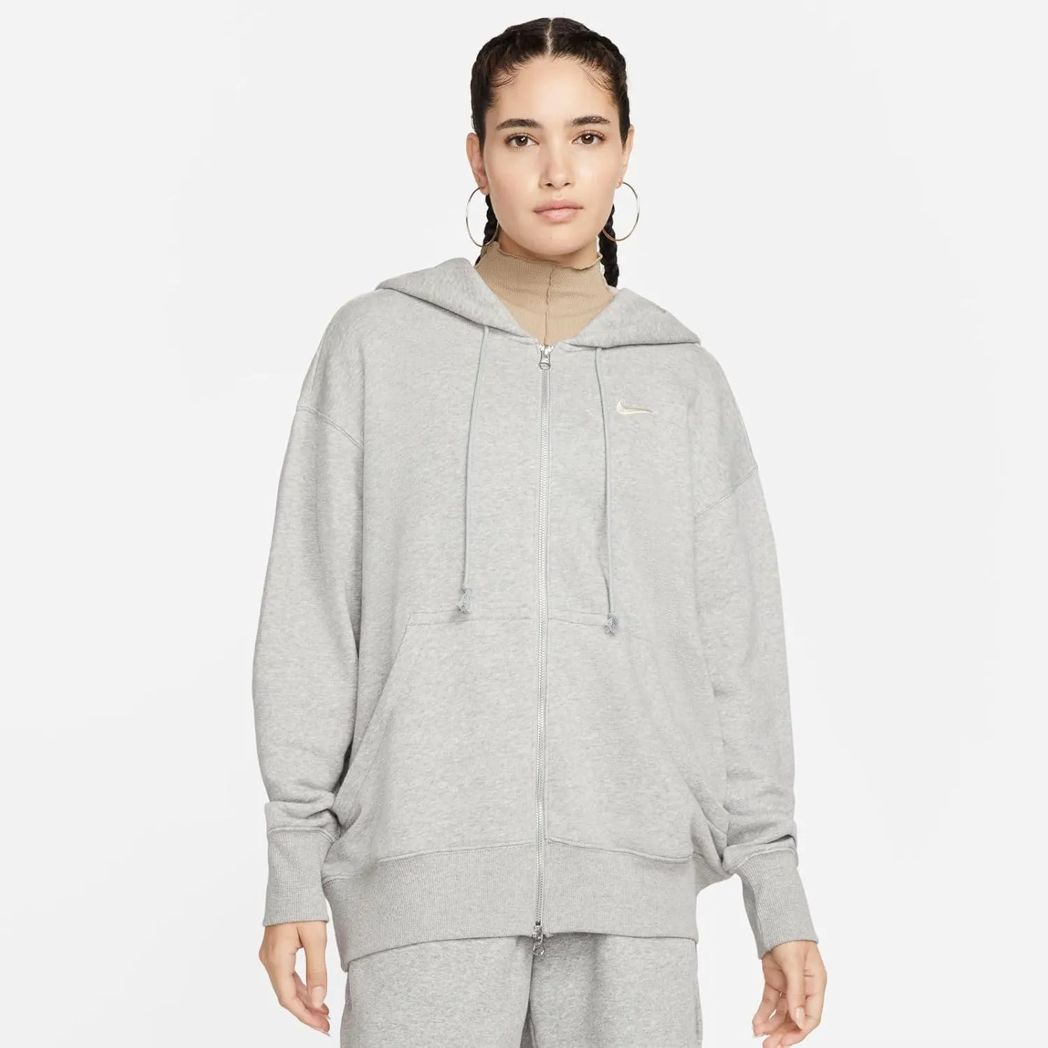Nike Women's W NSW PHNX FLC FZ OS HOODIE