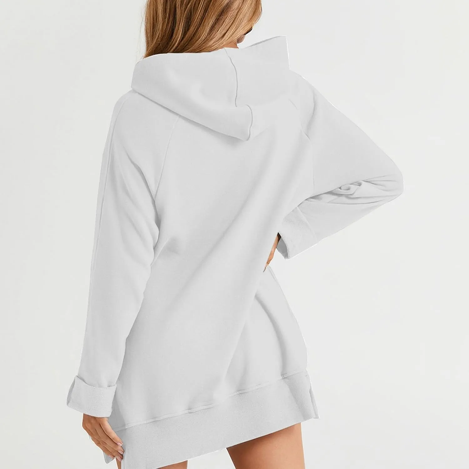 Oversized Hoodie Dress for Womens Hoodies Pullover Long Sleeve Hoodies with Pocket 2024 Fall Trendy Clothe