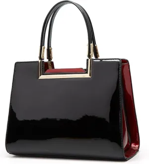 Patent Leather Handbags for Women Fashion Large Capacity Top Handle Designer Shoulder Bag Ladies Party Wedding Satchelbag1138OWOISS