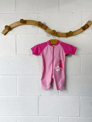 Pink Seahorse One Piece Swimsuit, 6 months