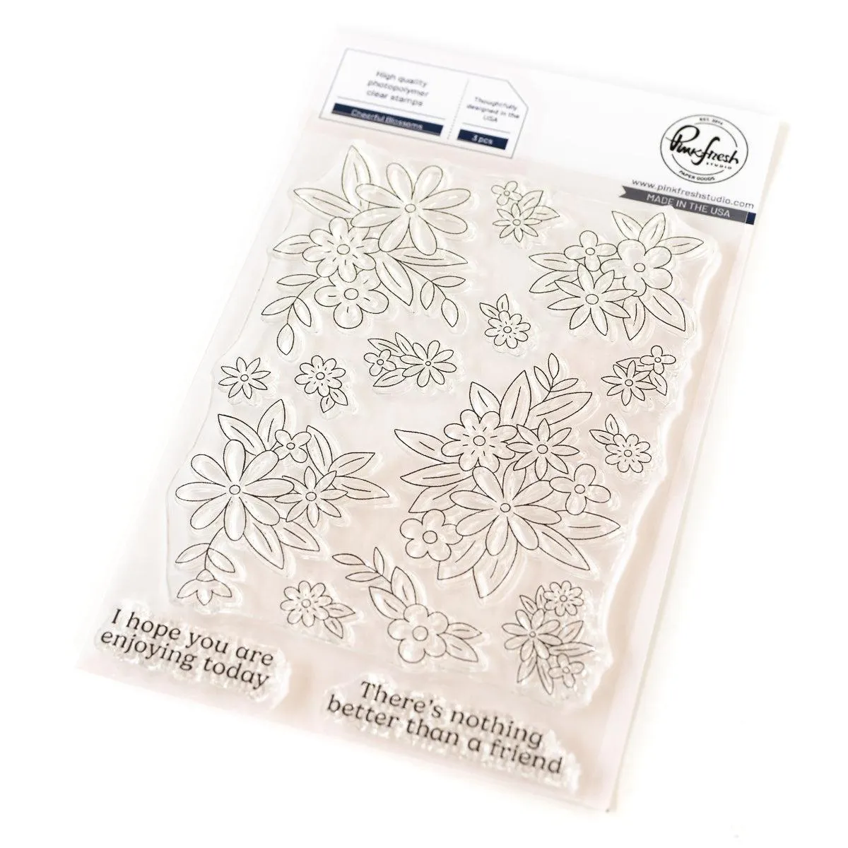 Pinkfresh Studio - Clear Stamps - Cheerful Blossoms