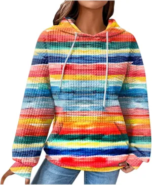Plus Size Hoodies for Women 2024 Trendy Drawstring Pullover Sweatshirts Y2k Oversized Hoodies with Pockets