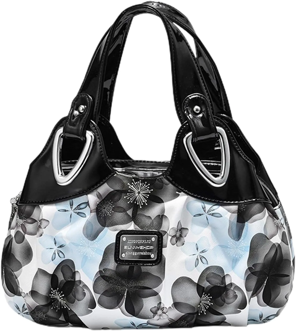 PU Leather Purses and Handbags for Women, Fashion Flower Pattern Large capacity Satchel Best Holiday Gift for Ladiesbag1376OWOISS