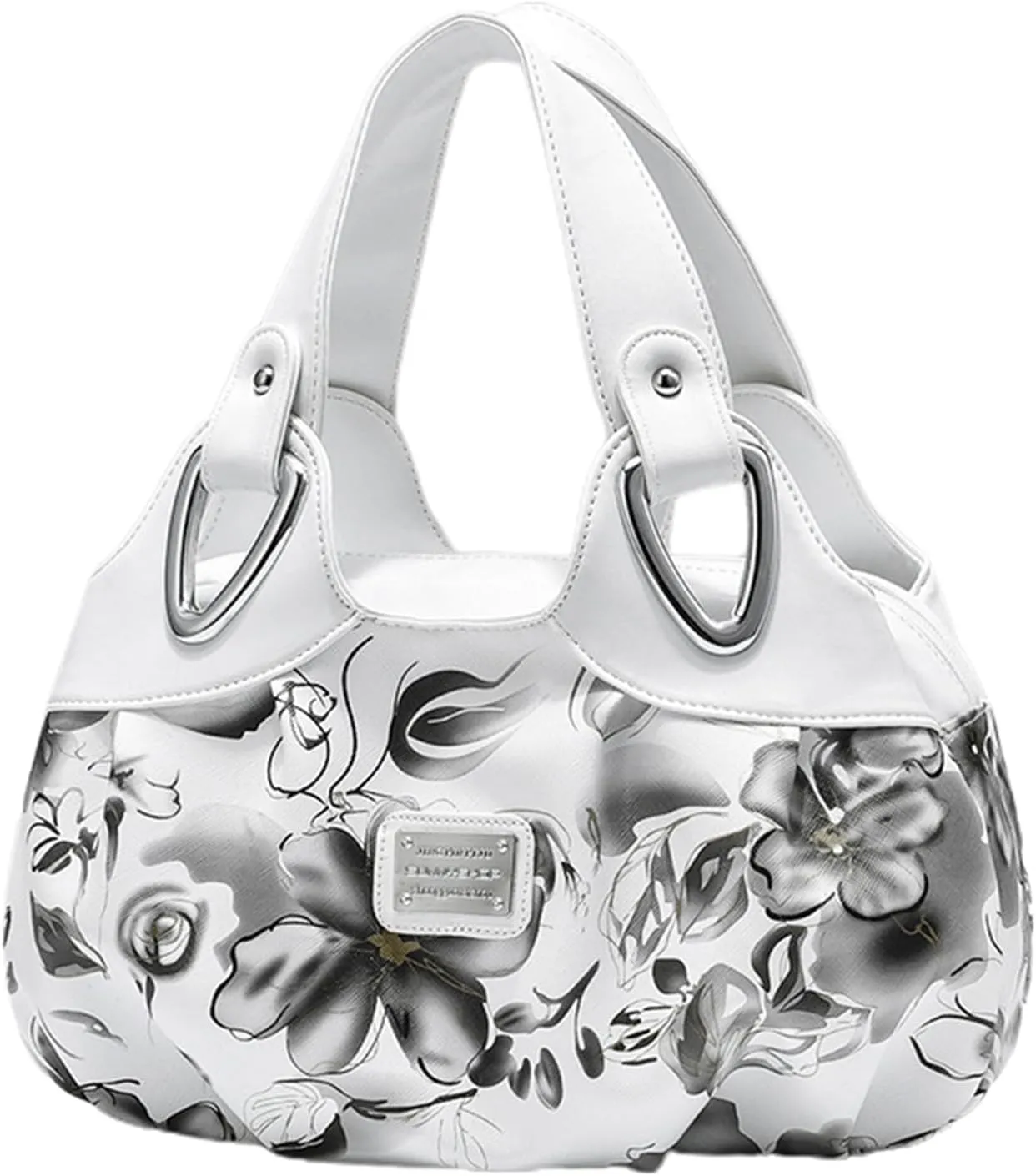 PU Leather Purses and Handbags for Women, Fashion Flower Pattern Large capacity Satchel Best Holiday Gift for Ladiesbag1382OWOISS