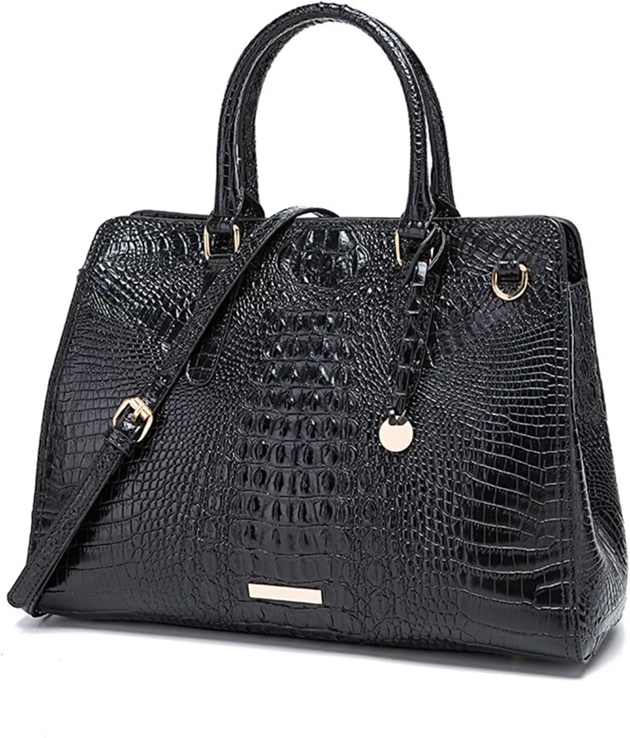 Purse and Handbag for Women Retro PU Leather Crocodile Print Top Handle Satchel Large Capacity Shoulder Crossbody Bagsbag1370OWOISS