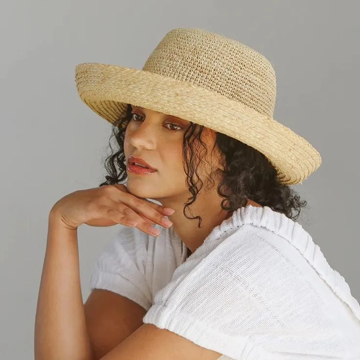 Raffia Breton Sun Hat Natural