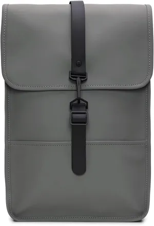 RAINS Backpack Mini - Waterproof Backpack for Men and Women - Laptop Bag for Work or Travel Grey