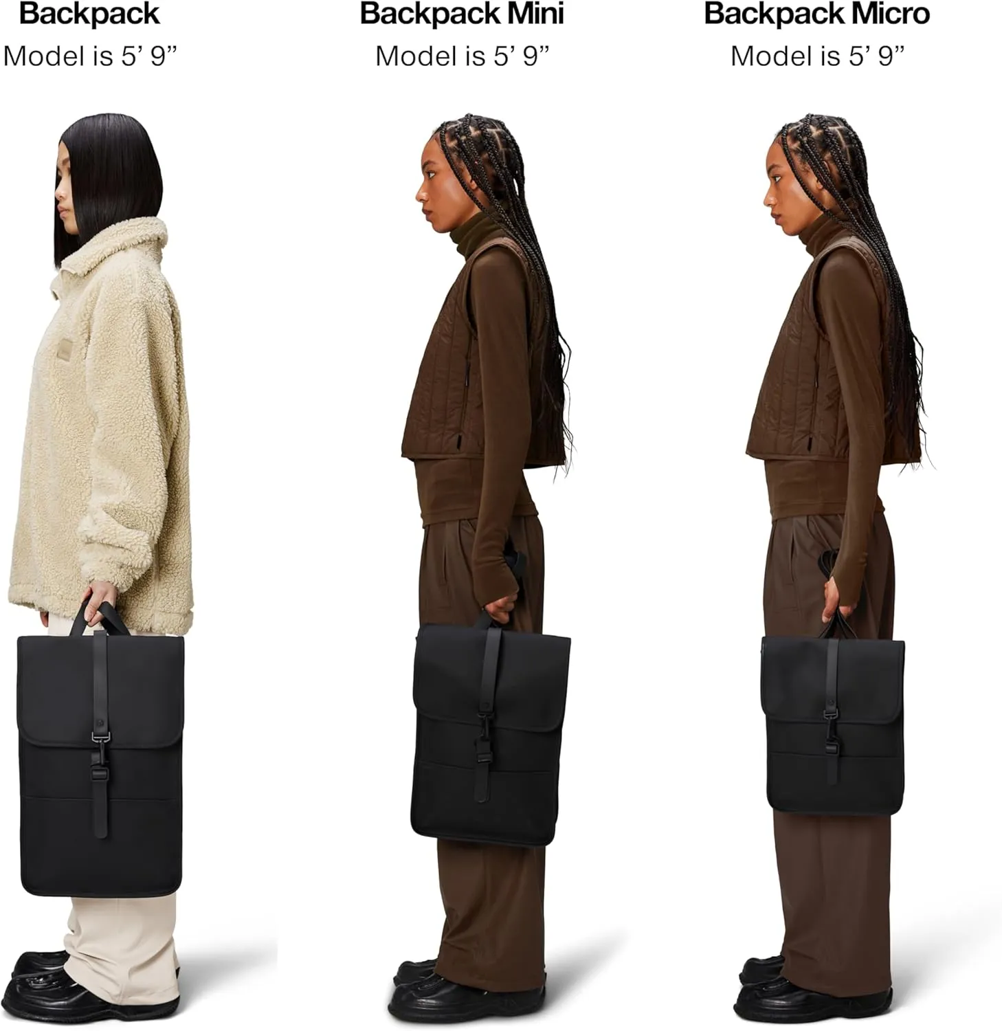 RAINS Backpack Mini - Waterproof Backpack for Men and Women - Laptop Bag for Work or Travel Navy