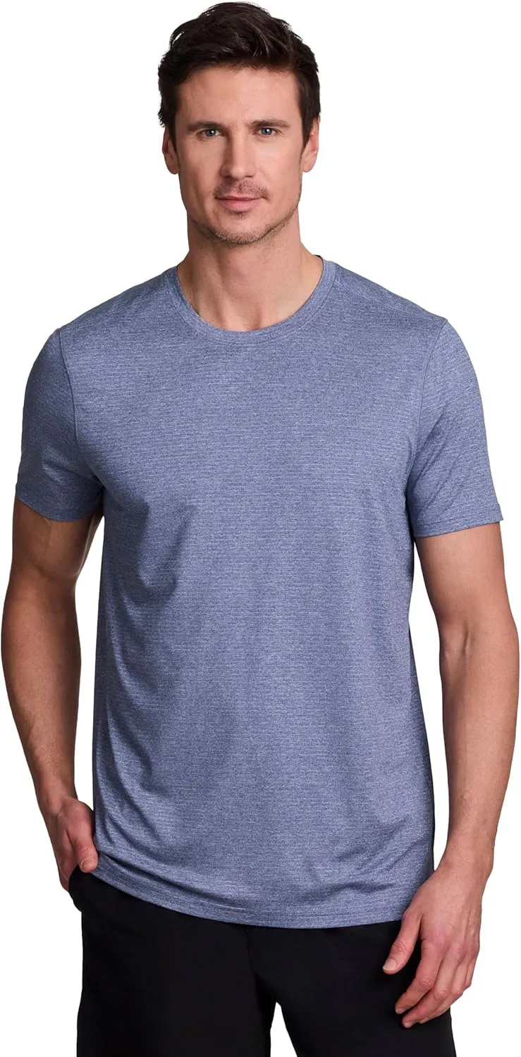 RBX Men's Workout T-Shirt, Breathable Lightweight Stretch Jersey Moisture Wicking Quick Dry Running Training Top