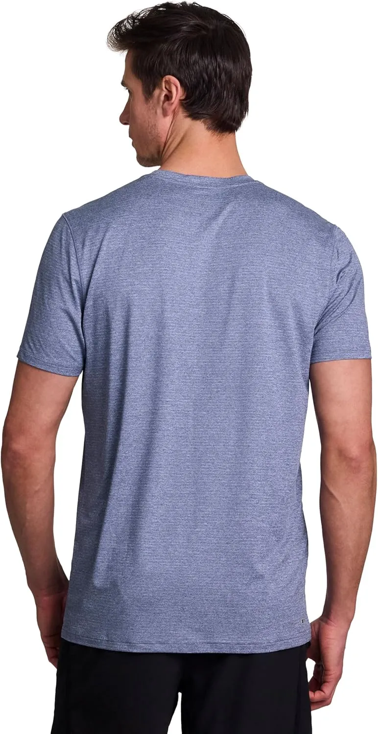 RBX Men's Workout T-Shirt, Breathable Lightweight Stretch Jersey Moisture Wicking Quick Dry Running Training Top