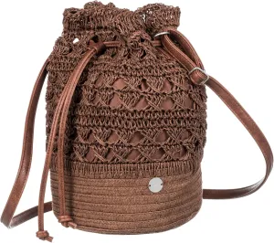 Roxy Stylish Woven Pattern Paper Fabric Straw Crossbody Bag, Sunset Music