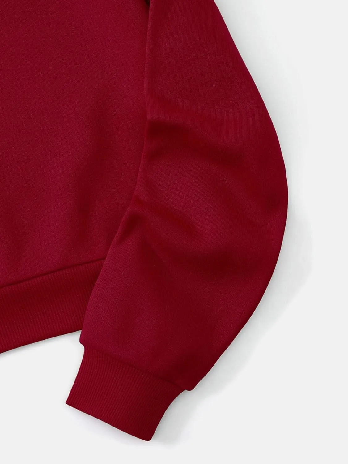 SHENHE Women's Cropped Sweatshirt Long Sleeves Drawstring Pullover Simple Crop Hoodie