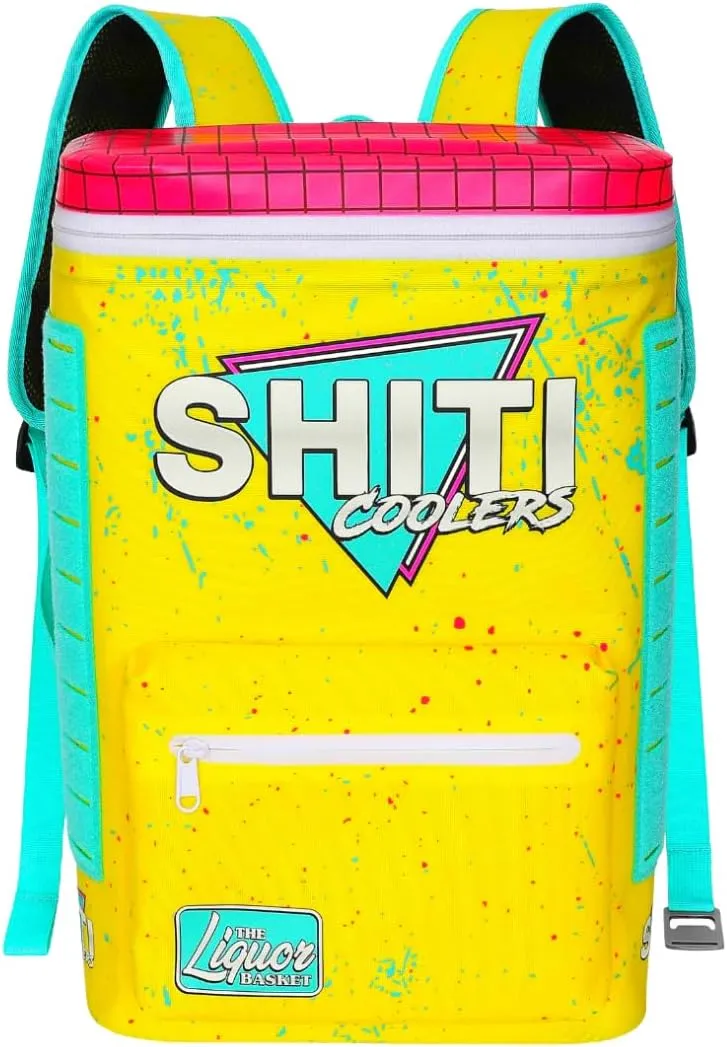 SHITI Coolers Cooler Backpack for Camping, Travel, Beach, Soft Lunch Box for Food, Drinks & Ice, Portable, Waterproof 24 Hr Insulated Bag with Shoulder Straps, Customizable