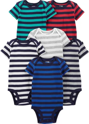 Simple Joys by Carter's Baby Boys' 6-Pack Short-Sleeve Bodysuit