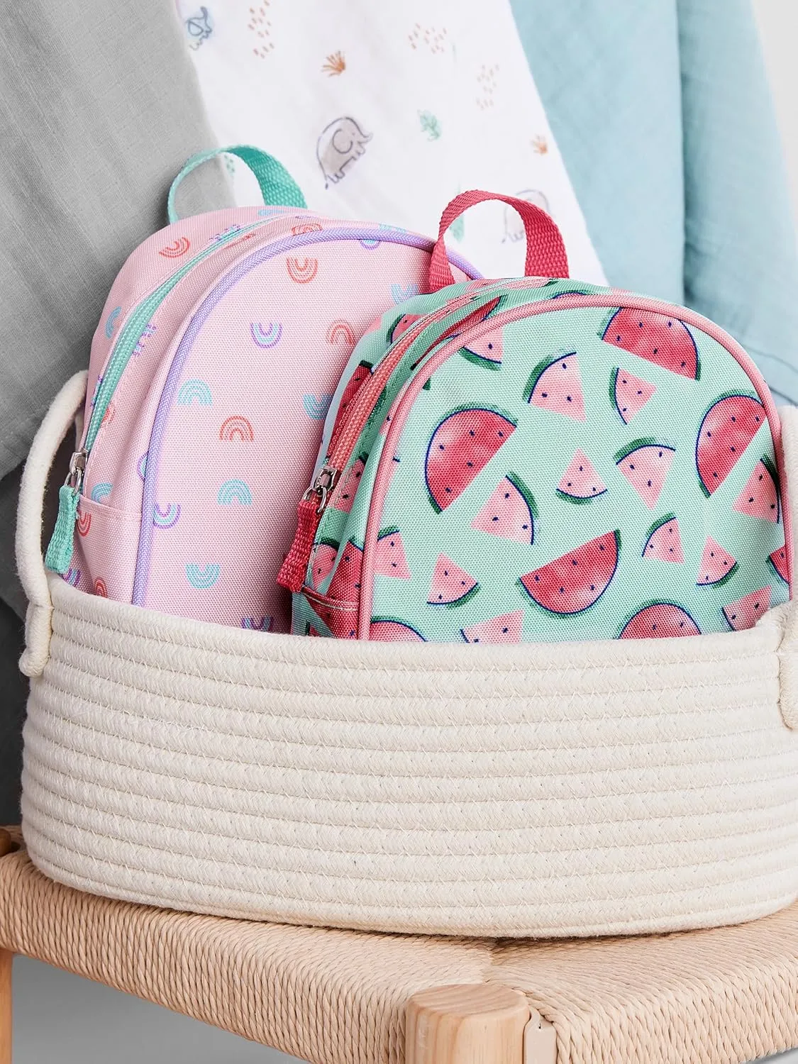 Simple Joys by Carter's Mini Backpack, Mint Green Watermelon, One Size
