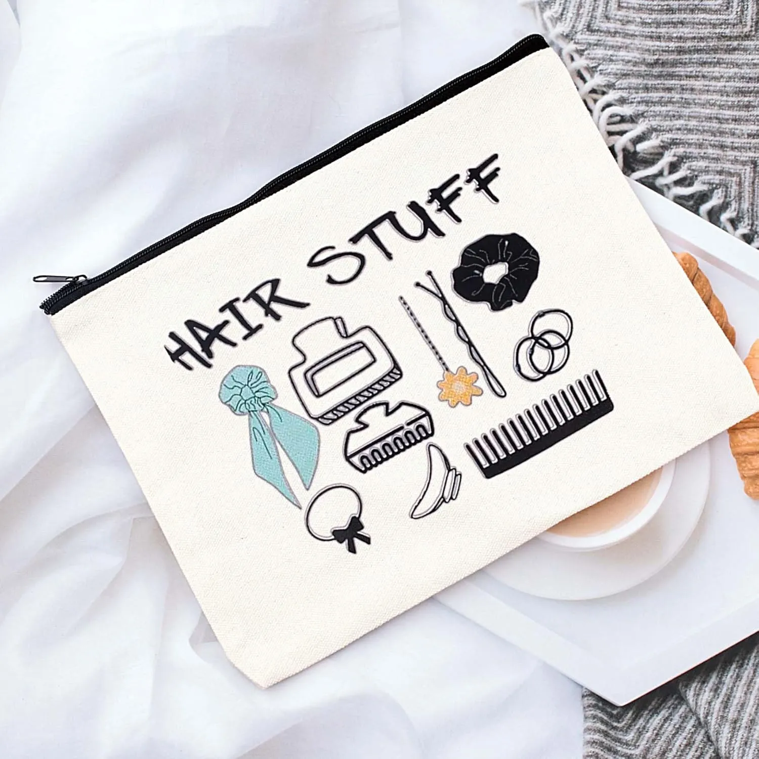 Skincare Hair Stuff Cosmetic Bag Cute Makeup Organizer Pouch (skincare)