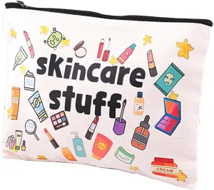 Skincare Hair Stuff Cosmetic Bag Cute Makeup Organizer Pouch (skincare)