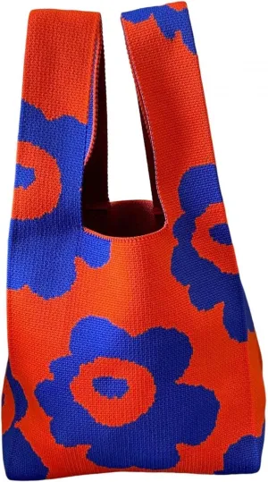 Stylish Knitted Handbag for Women - Elegant Shoulder Bag with Pouch and Satchel