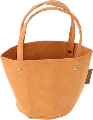 Stylish Tote Bag Washed Paper Handbag for Women Large Capacity Zipper Pouch