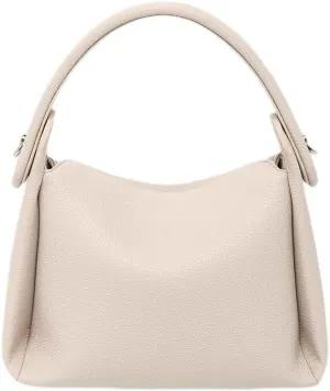 Stylish Vegan Leather Satchel Crossbody Bag for Women - Casual Khaki Handbag Tote