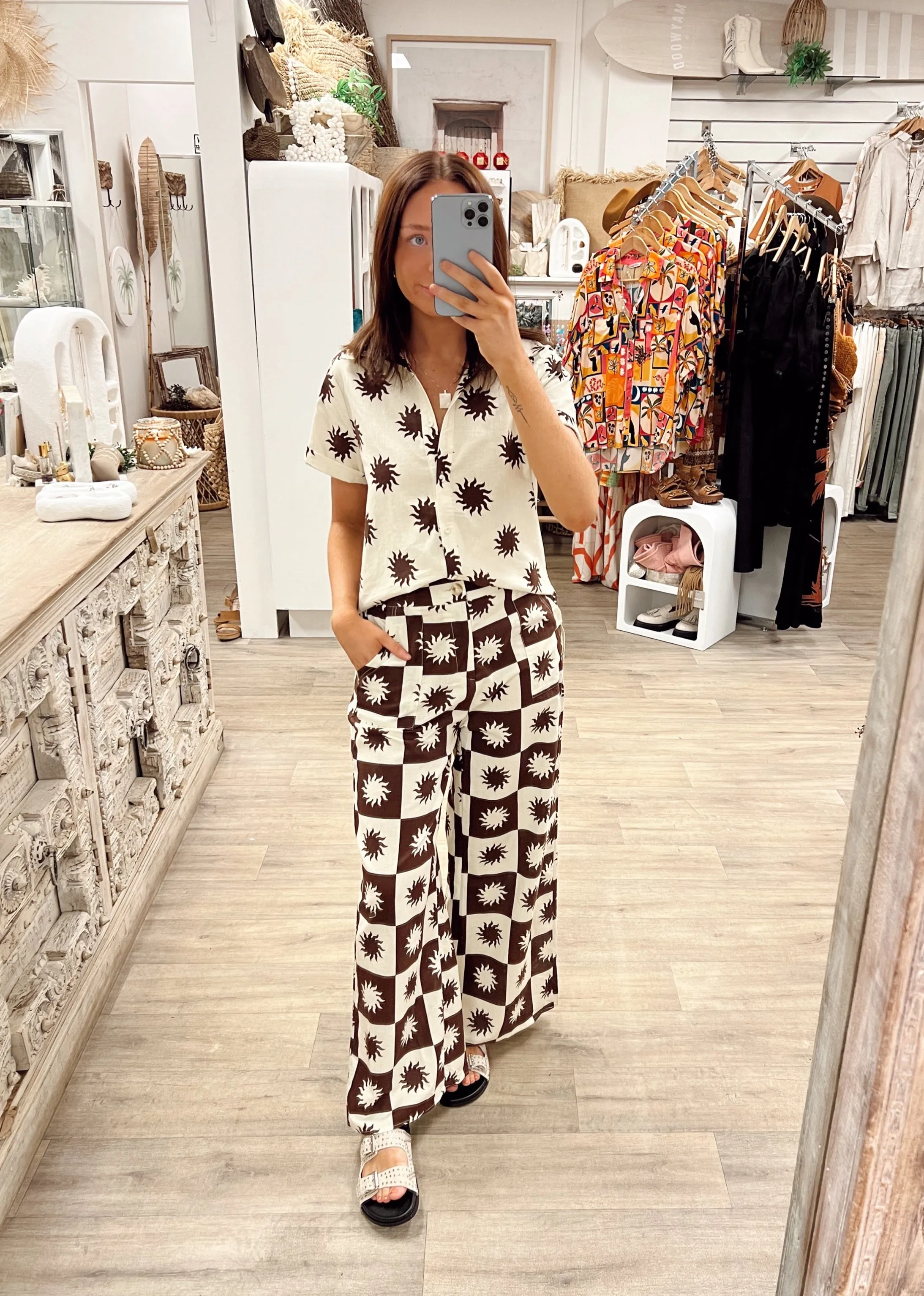 Sun Print Pants