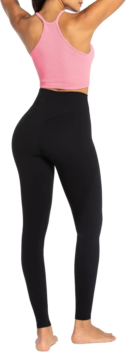 Sunzel Nunaked Workout Leggings for Women, Tummy Control Compression Workout Gym Yoga Pants, No Front Seam & High Waist