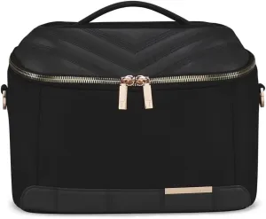 Ted Baker Albany Eco Softside Lightweight Fashion Spinner Luggage Suitcase (Vanity Case, Black)