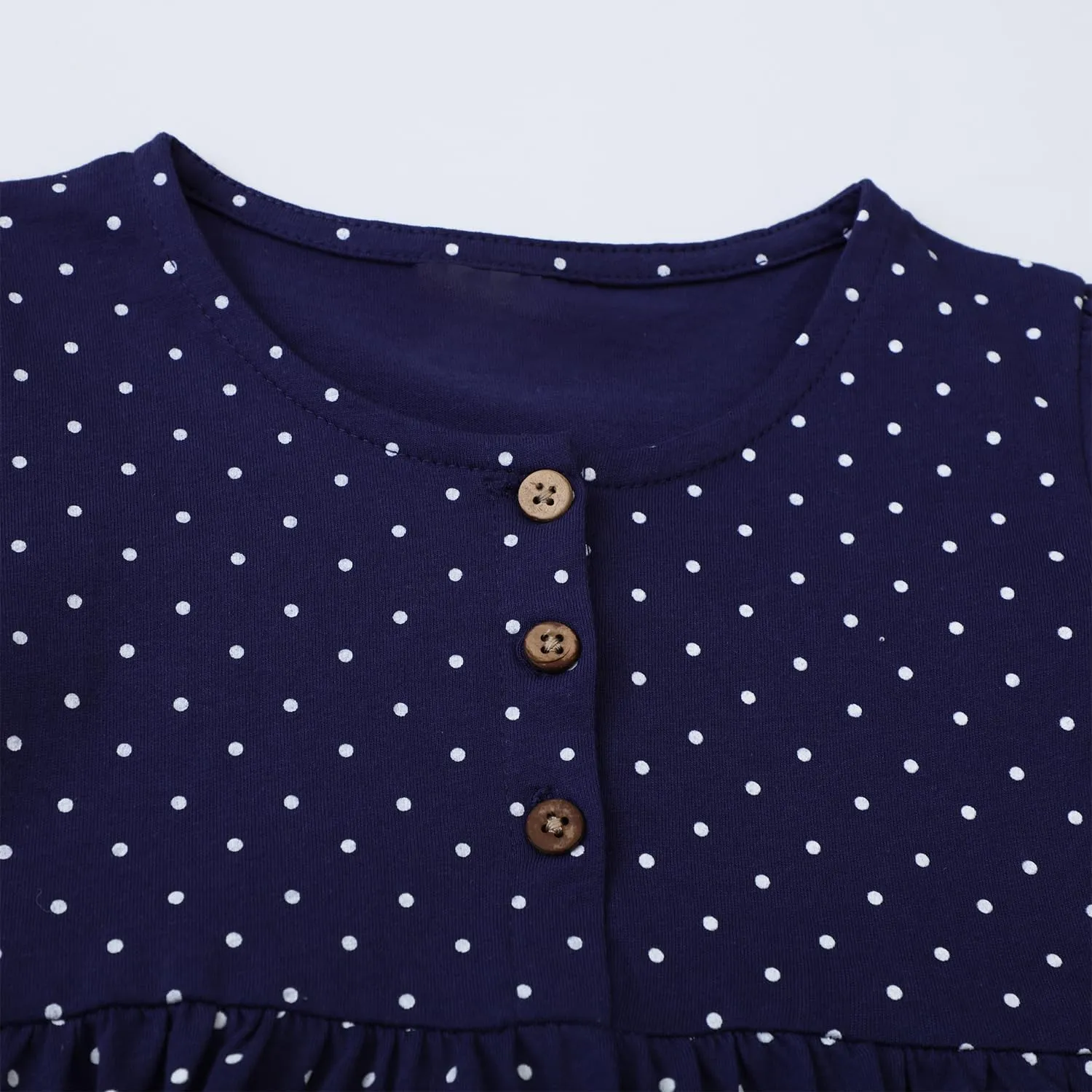 Toddler Girls Cotton Embroidery Applique Short Sleeve Dresses 2-7Y