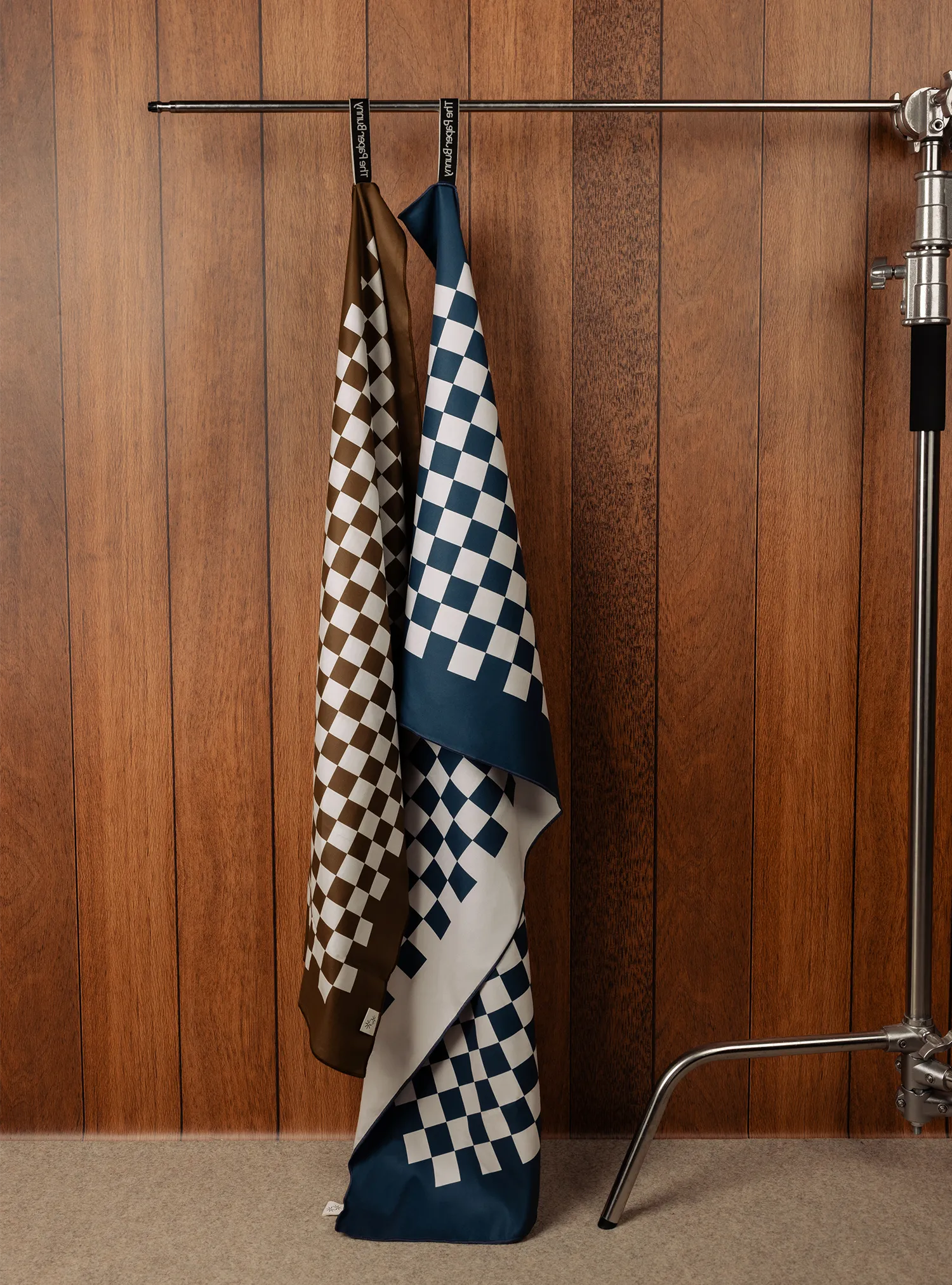 Travel Towel (Checkered Navy)