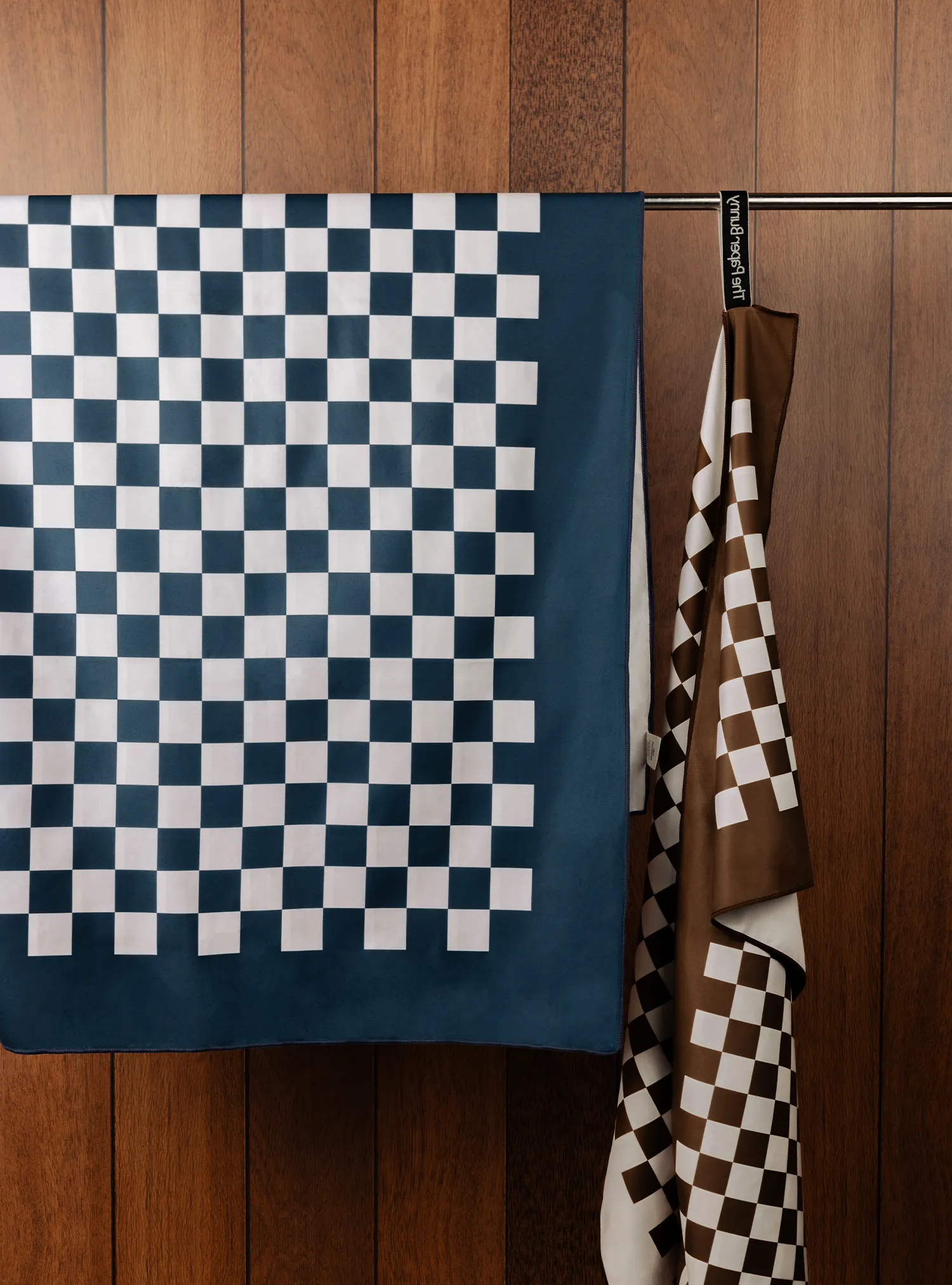 Travel Towel (Checkered Navy)