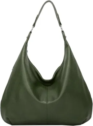 Trendy Vegan Leather Crescent Shoulder Bag Womens Tote Handbag Satchel Crossbody Purse Work Slouchy Bag