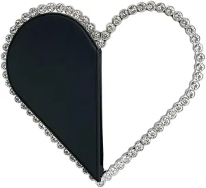 Unique Heart Designs Rhinestones Embellished Evening Bag Clutch Handbag For Cocktail Party Occasion And Dates