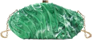 Unique Irregular Shell Acrylic Clutch Bag For Wedding And Evening Parties Shoulder Crossobdy Purse Party Handbag
